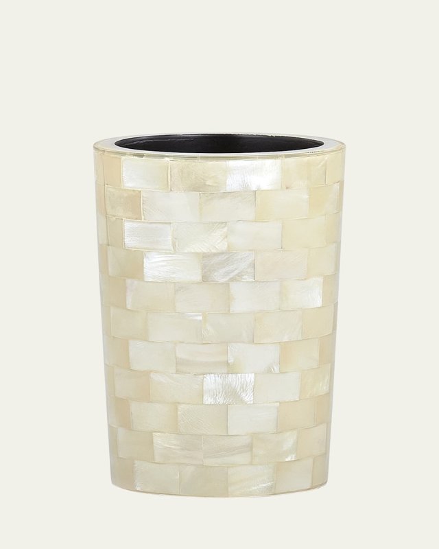 White Agate Brush Holder